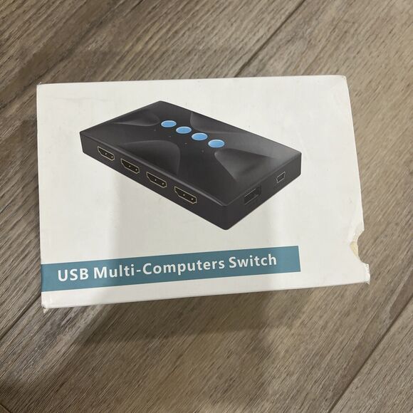 USB MULTI-COMPUTERS SWITCH KVM CABLE SUPPORTS USB 2.0 FOR ANY DEVICE - Picture 1 of 4